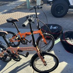 Zizzio Fold Up 7 Speed Bikes. His And Hers