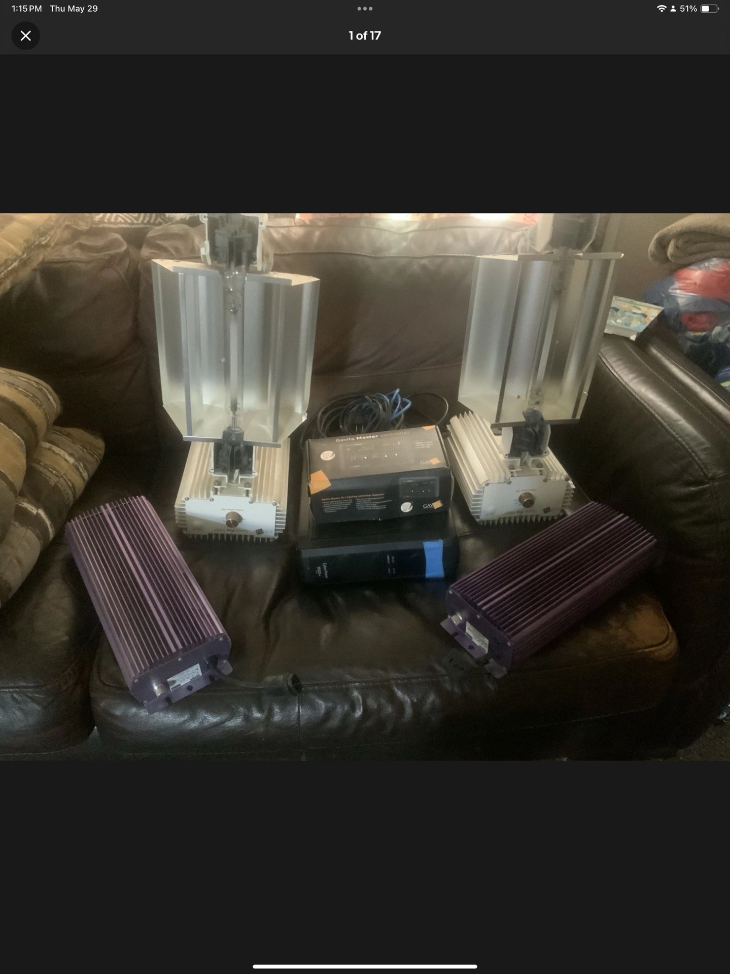 Lot Of Gravitate Pro Line Canavas Growing Equipment