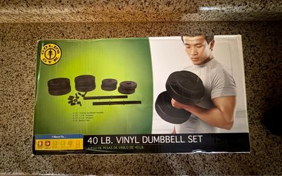 *****Gold's Gym 40 lb. Vinyl Dumbbell Set*****