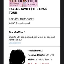 Taylor Swift 10/13 Santa Monica Amc