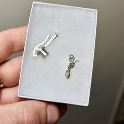 Awesome 👏🏻!! 2 Functional Mini 925 Sterling Silver Pendants !
