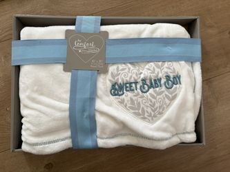 Sweet Baby Boy Receiving Blanket 