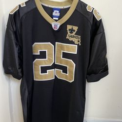 NFL Reggie Bush 25 Reggie Bush New Orleans Saints Stitched Super Bowl XLIV Football Jersey- Size 56-3XL