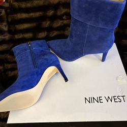Nine West Blue Ankle Boots