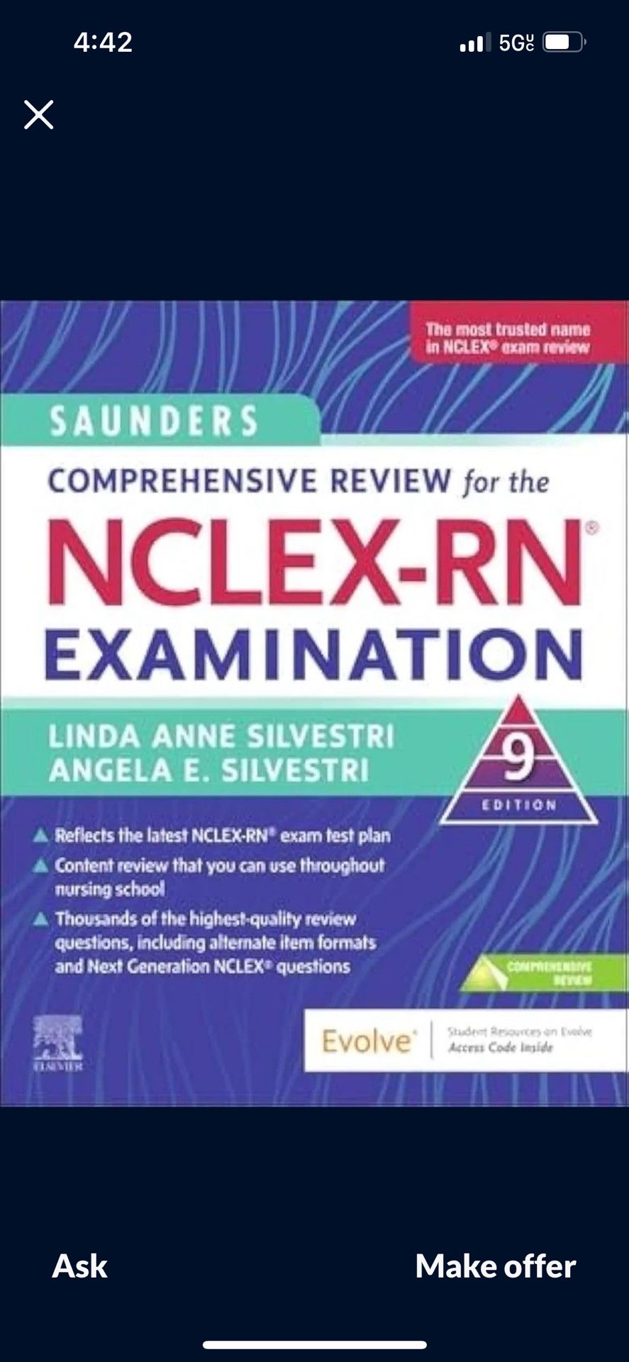 Sanders 9th Edition RN Nclex Book