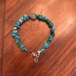 Amazonite And Jade Bracelet 