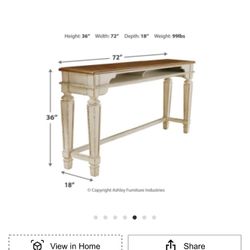 Ashley Realyn Counter height Table Sith Two Matching Chairs