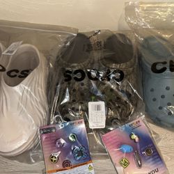 3 Pairs of Brand New crocs 