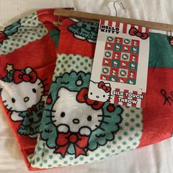 Hello Kitty Christmas Blanket