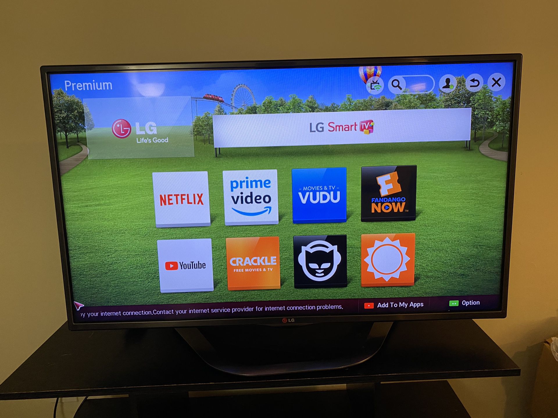 LG Smart TV 42 Inch with TV stand