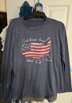 New God Bless America Long Sleeve Shirt