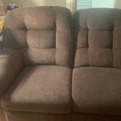 Super Comfy Sofa Couch With 2 recliners 