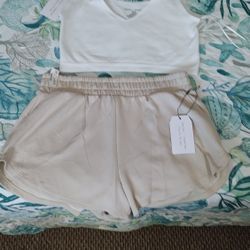 Brand New Crop Tank Top & Shorts 