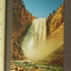 Lower Great Yellowstone Falls River Grand Canyon Uncle Tom's Trail RPPC Postcard Post Card Photo Collectible Vintage