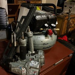Nail Guns And Compressor 