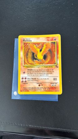 🔥 Pokémon Fossil Moltres Holo #12/62 (1999) – Vintage MP
