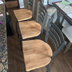 3 Like New 35” Swivel Bar Stools
