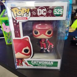 Funko pop heroes  DC Holiday Catwoman mib great shape