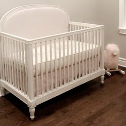 Restoration Hardware Belle Upholstered Crib Set