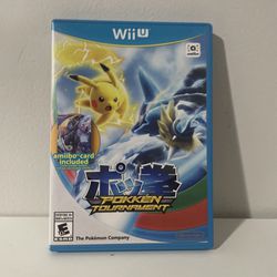 Pokken Tournament, Nintendo Wii U, 2016, Complete With Manual. No Card
