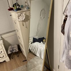 Gold Tall Easel Mirror