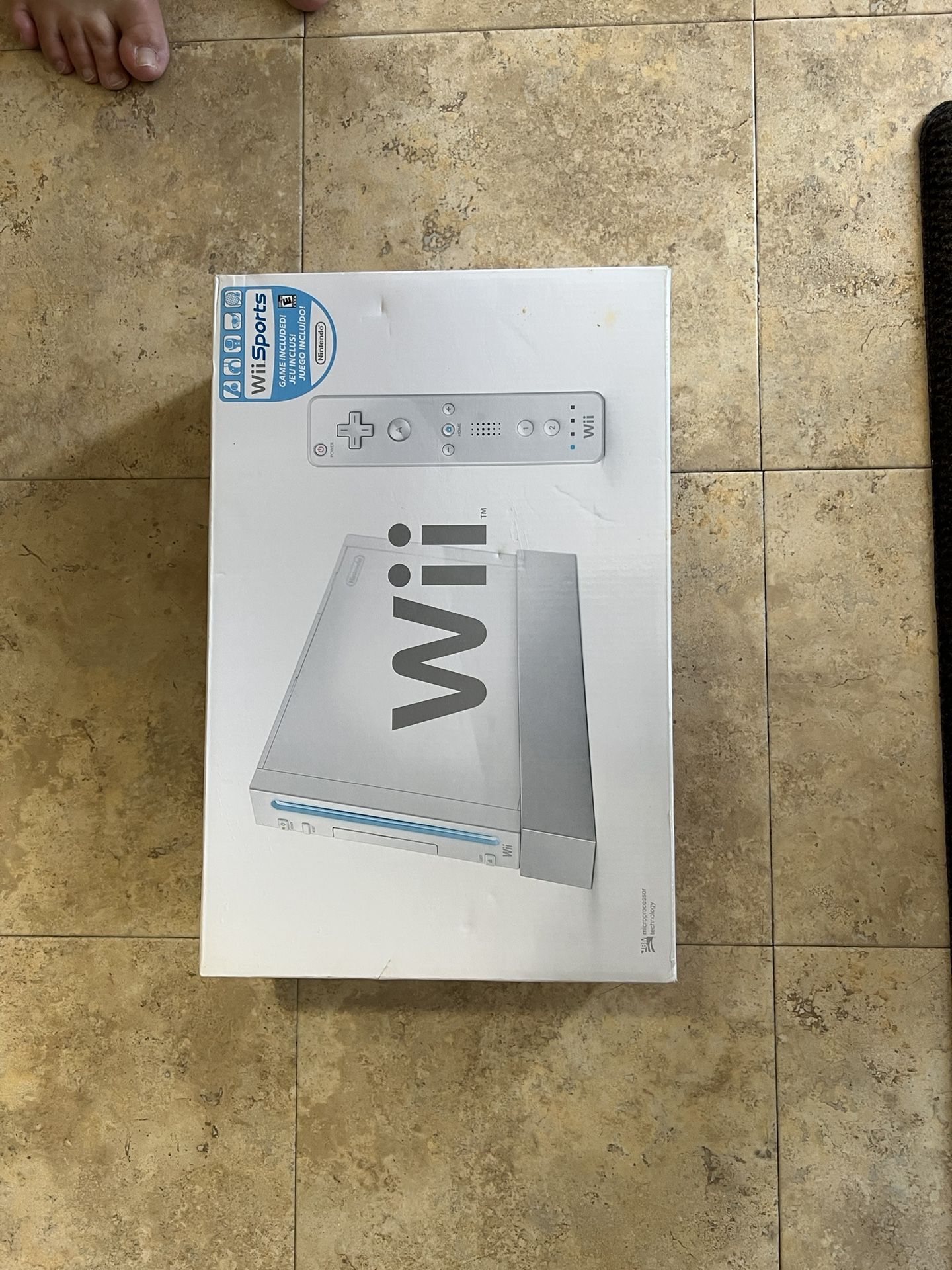 Wii Console + Mario kart Controller + Gaming Station