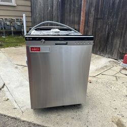 LG Dishwasher, LG Microwave And Bathroom Sink Cabinets. 