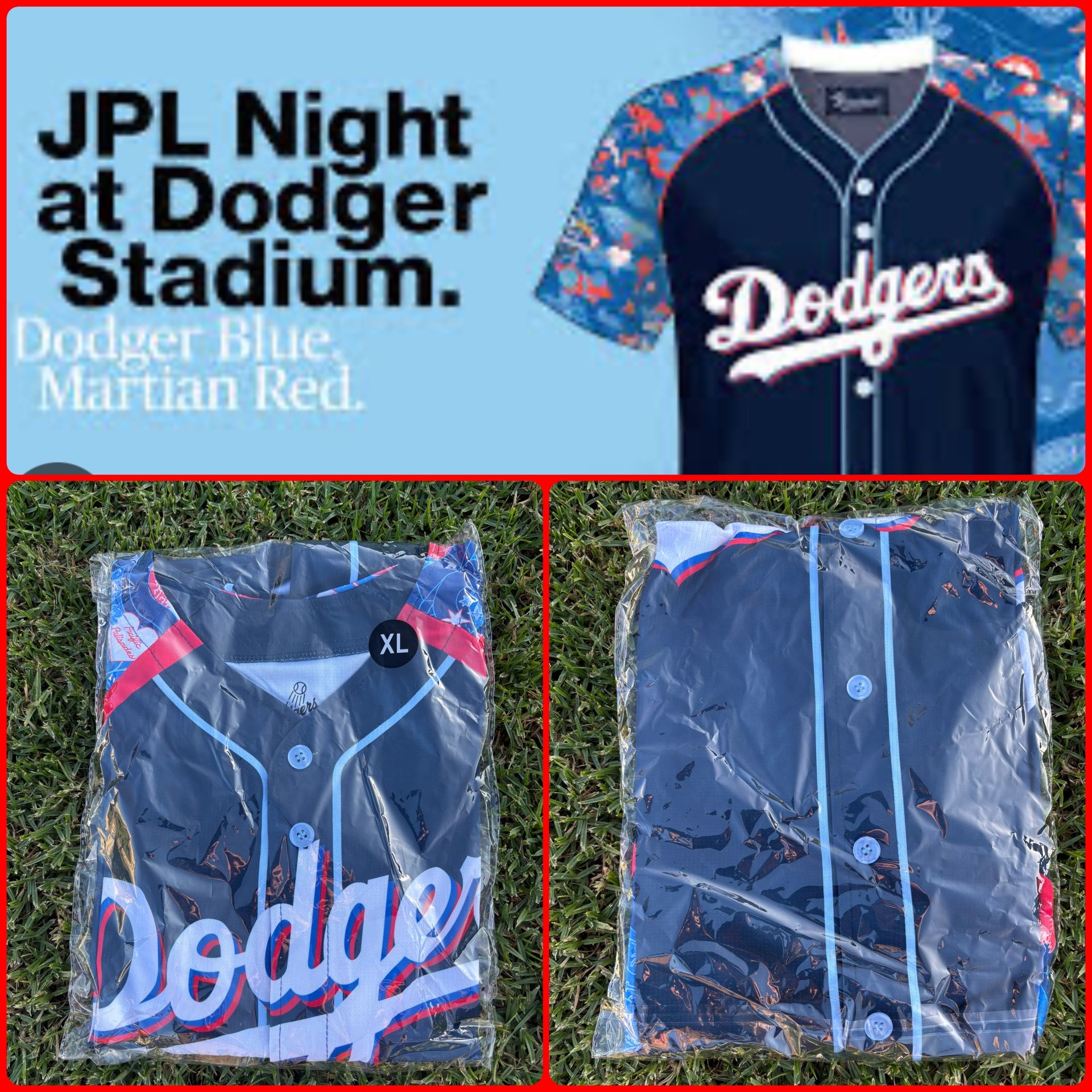 Los Angeles Dodgers JPL Night XL Jersey 2025