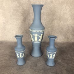 Vintage Blue Avon Vases