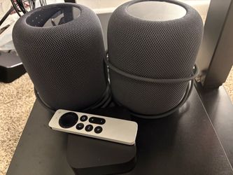Apple TV 4k and HomePod speakers