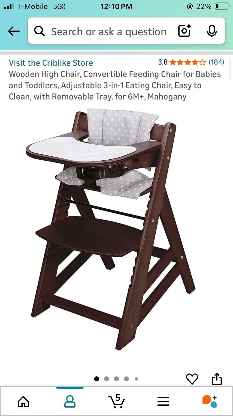 Wooden High Chair
