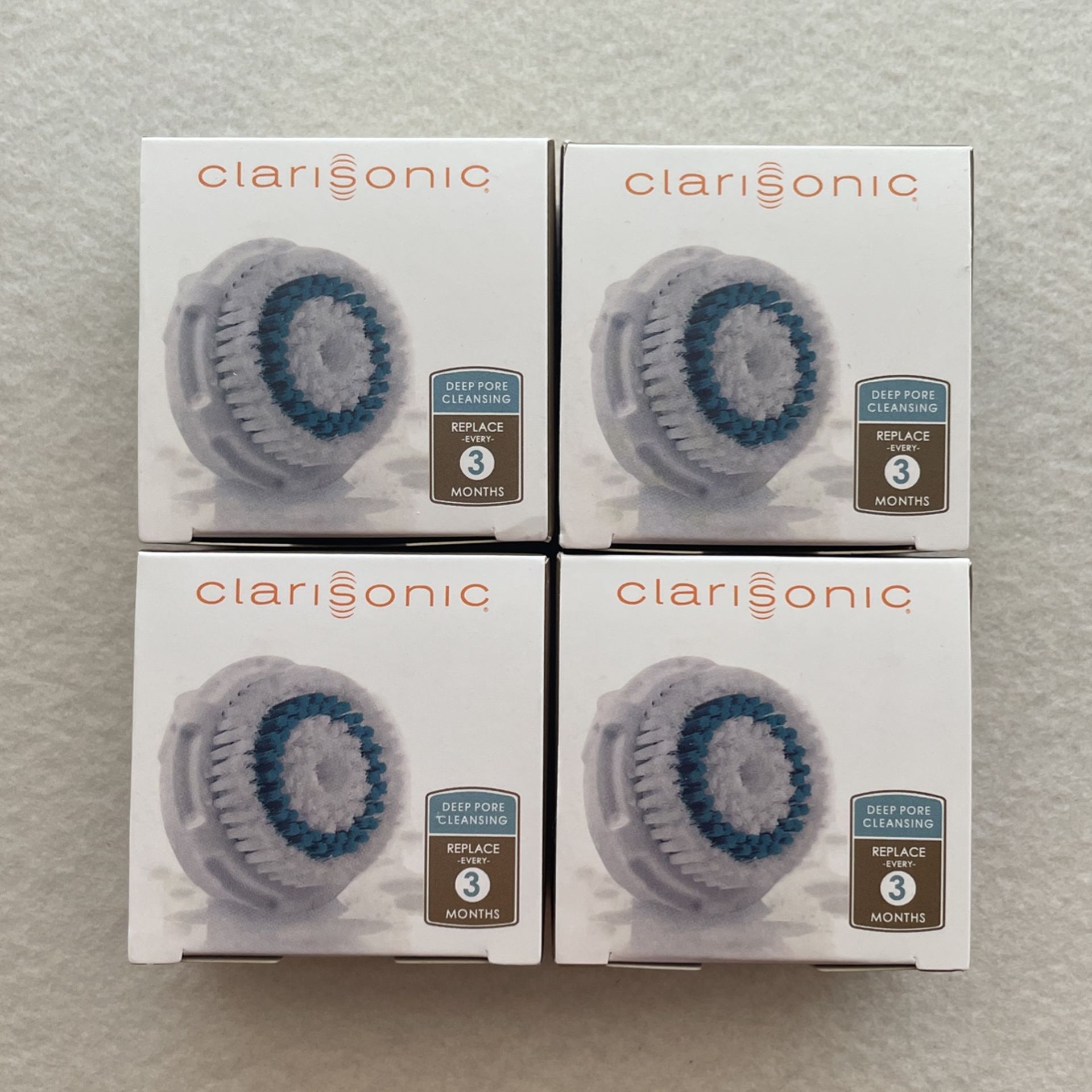 4pc Clarisonic Brush Heads For Deep Pore Skin New