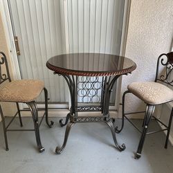 Wine/Outdoor Table With Glass Top