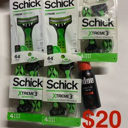 Schick Xtreme 3 Disposable Shave 🪒 Bundle