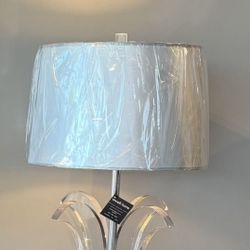 VINTAGE TULIP LUCITE LAMPS (2)