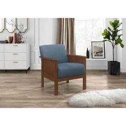 Mid-Century Modern Accent Chair Retro Armchair Blue