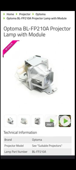 S.P.  LAMP MODULE FOR PROJECTOR