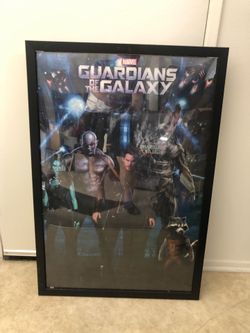Framed Guardians Of The Galaxy Poster