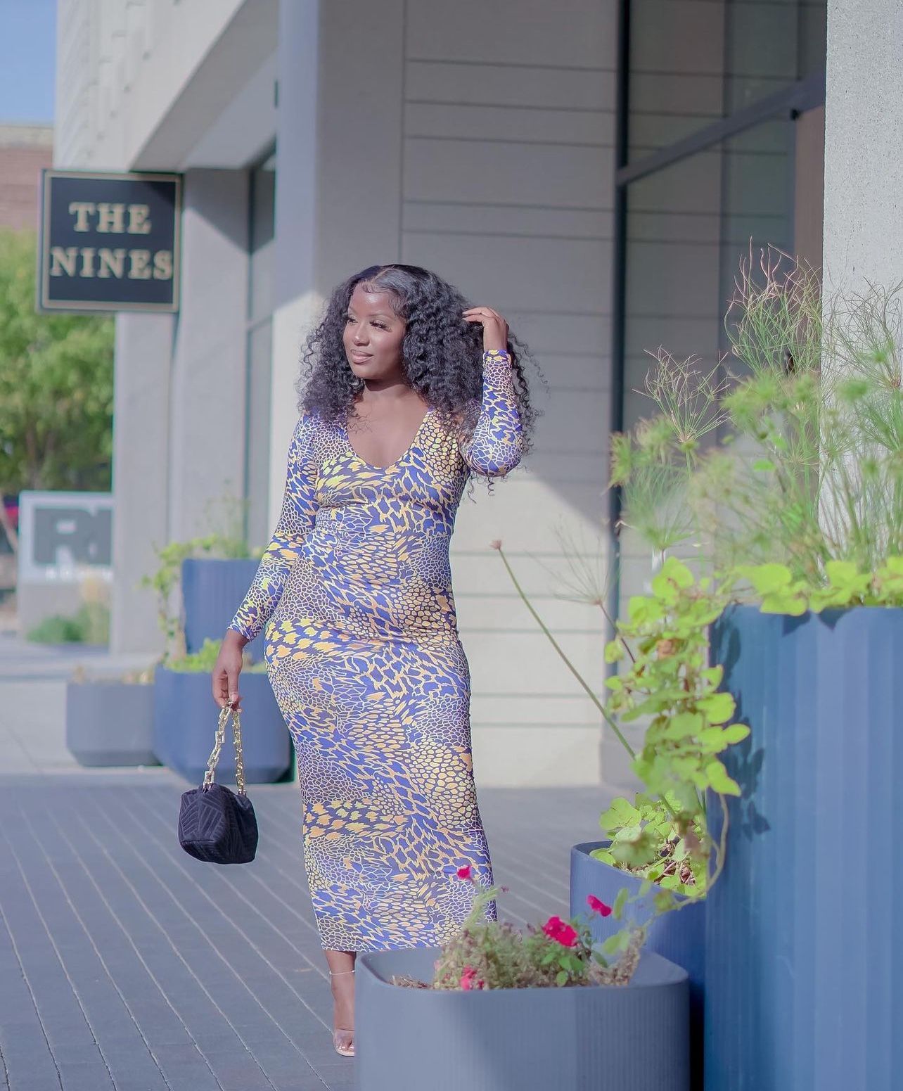 Bold Animal Print Bodycon Dress