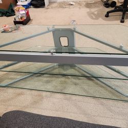 TV Stand / Tempered Glass Table 