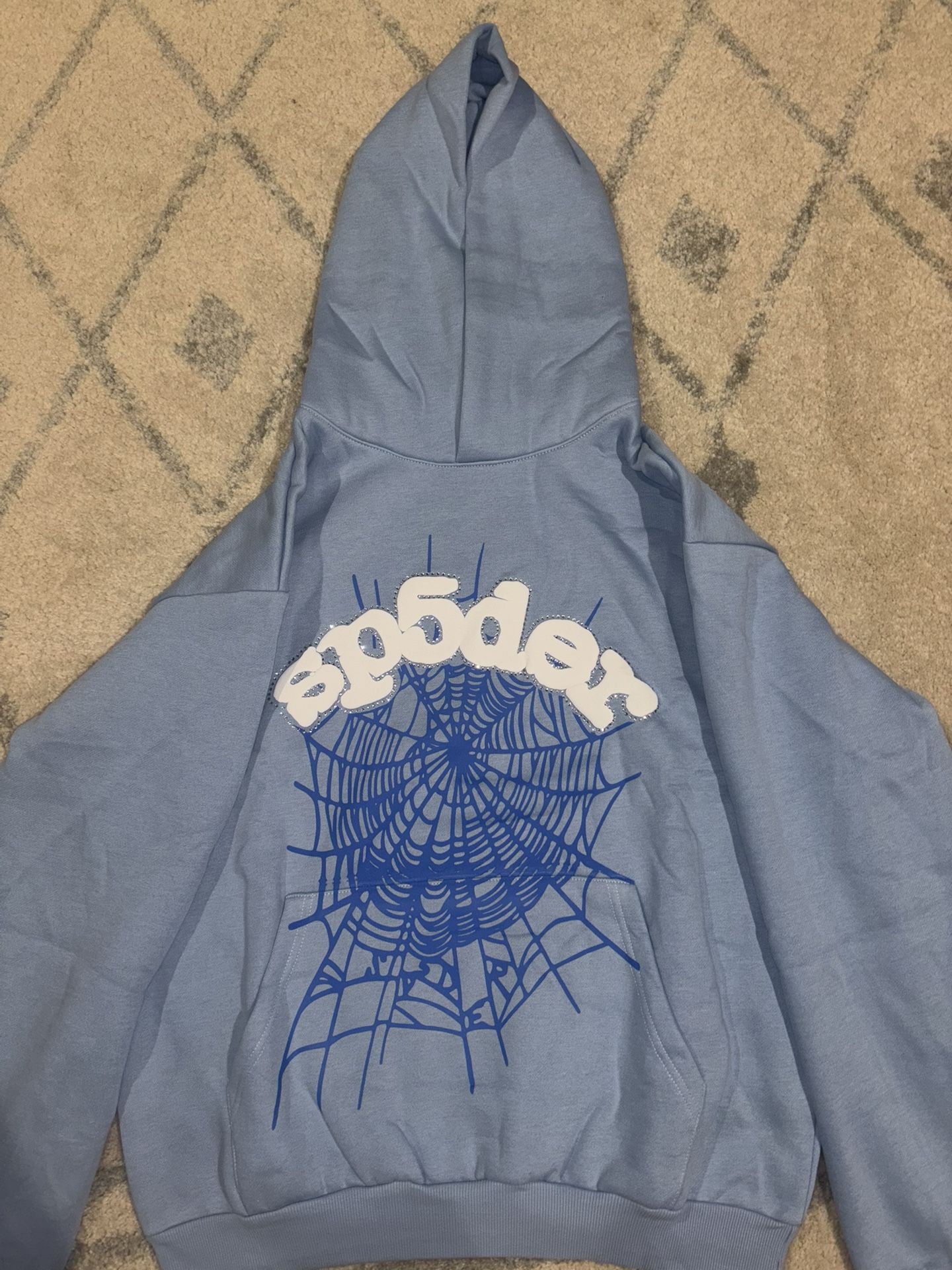 Baby Blue SP5DER HOODIE
