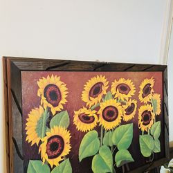Cuadro Con Girasoles