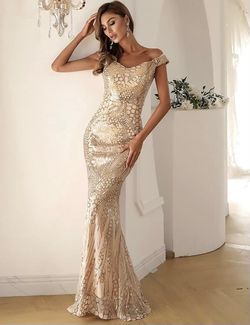 Gold dress