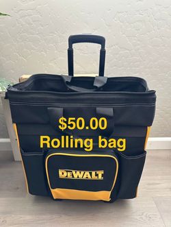 Rolling tool bag $50.00 new dewalt