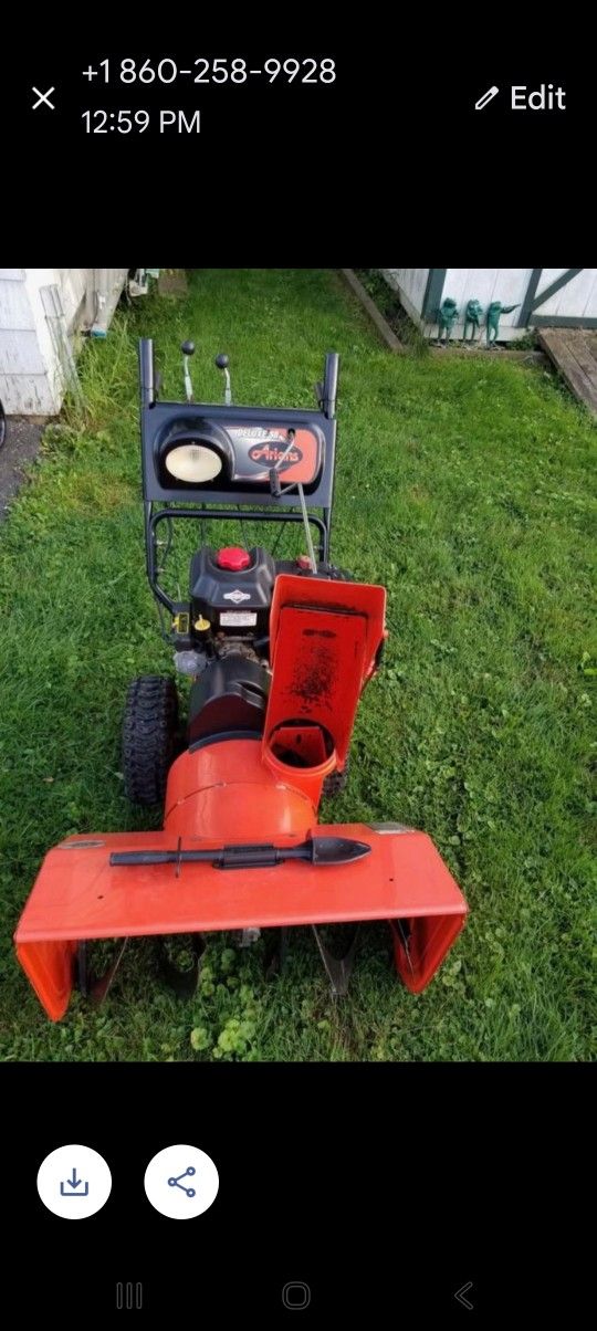 Aliens snow blower