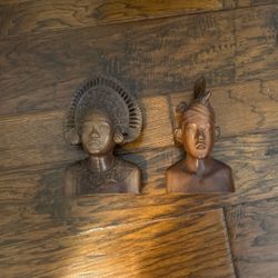 Vintage Hand Wood Carved  Balinese