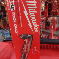 Milwaukee M12 Cordless 3/8" Right Angle Drill.  Tool-Only 