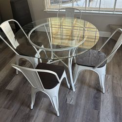 Glass Table Set 