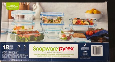 Snapware Pyrex 18-Piece Glass Food Storage Set