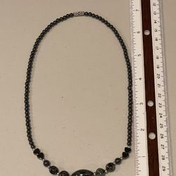 Hematite necklace